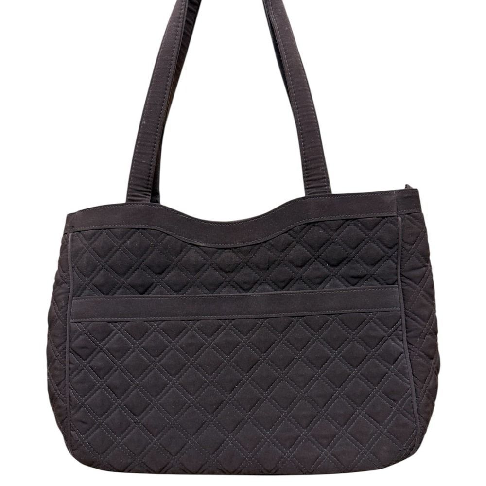 Vera Bradley Large Quilted Tote Handbag. Brown